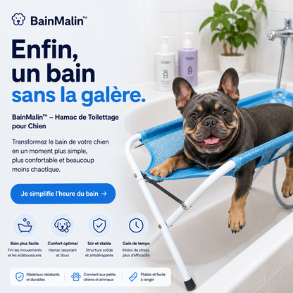 BainMalin™ – Hamac de Bain pour Chien