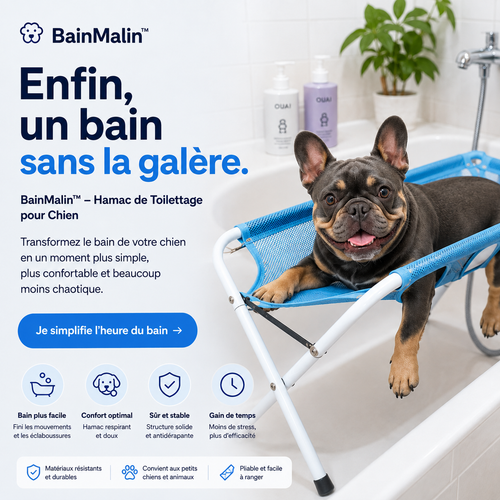 BainMalin™ – Hamac de Bain pour Chien