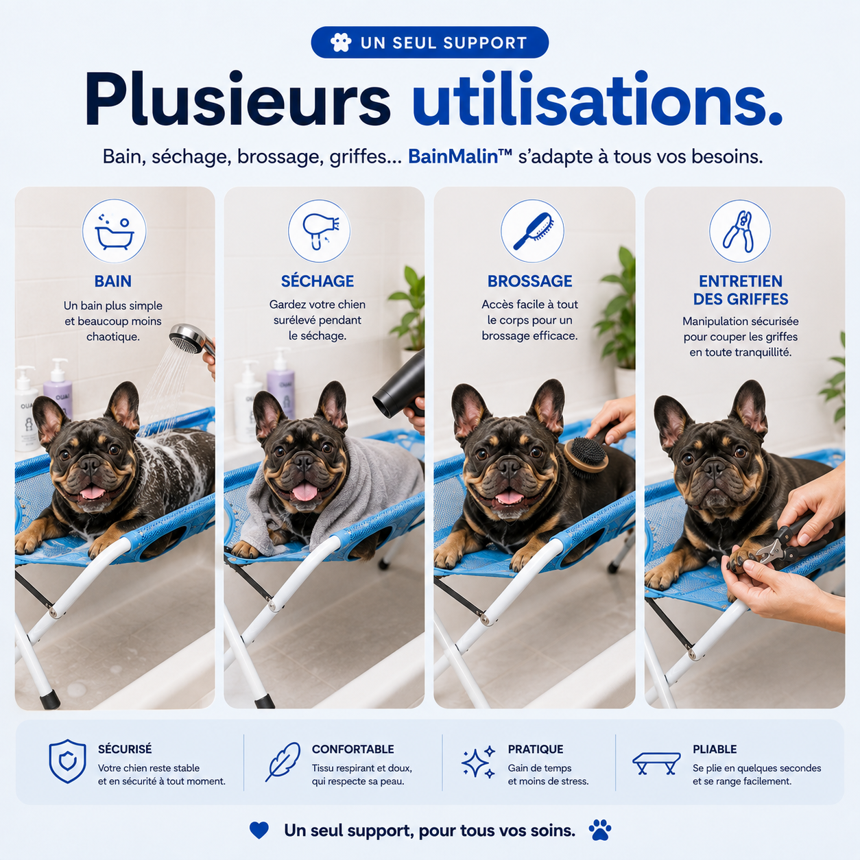 BainMalin™ – Hamac de Bain pour Chien